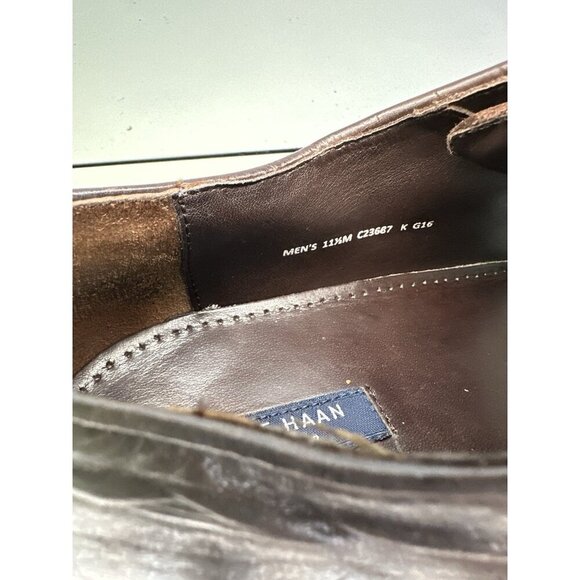 Cole Haan Preston Oxford Dress Shoes Brown Leather Lace Up C23687 Sz 11.5 M - Picture 7 of 10